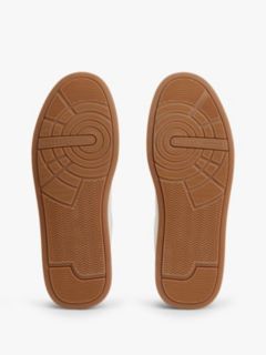 Contrast Heel Court Trainers With Leather — Multi 5