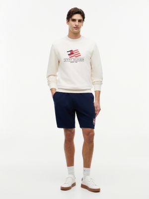 kolorowy buty sportowe w tenisowym stylu z logo i domieszką skóry dla mężczyźni - tommy hilfiger