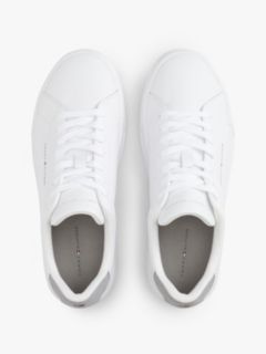 Contrast Heel Court Trainers With Leather — Multi 3