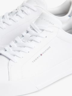 Contrast Heel Court Trainers With Leather — Multi 6