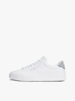 multi court-sneaker mit leder und logo für herren - tommy hilfiger