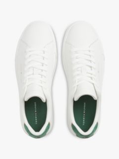 Contrast Heel Court Trainers With Leather — Multi 3