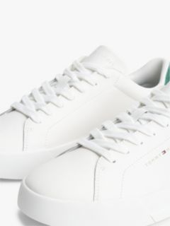 Contrast Heel Court Trainers With Leather — Multi 6