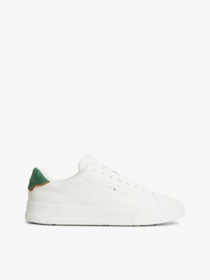 zapatillas de tenis en piel con logo multi de hombres tommy hilfiger