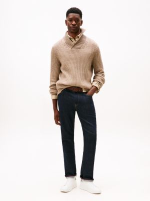 white court trainers with leather for men tommy hilfiger