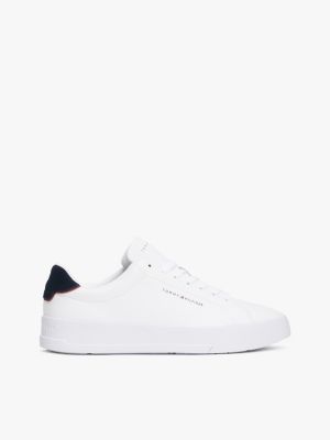 sneakers sportive con logo white da uomini tommy hilfiger