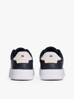 blue logo court trainers for men tommy hilfiger