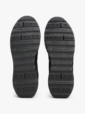schwarz classic sneaker aus leder für herren - tommy hilfiger