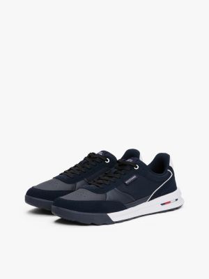 blau classic sneaker aus leder für herren - tommy hilfiger