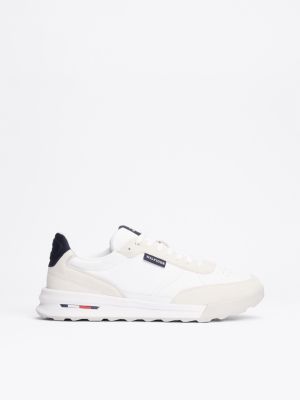 white classic sneaker aus leder für herren - tommy hilfiger