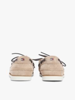 Suede Boat Shoes — Beige 4