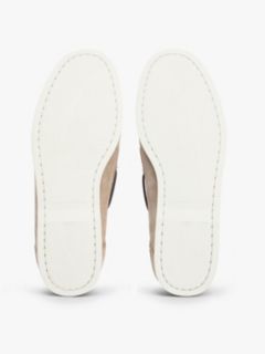 Suede Boat Shoes — Beige 5