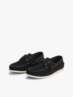 Suede Boat Shoes — Blue 2