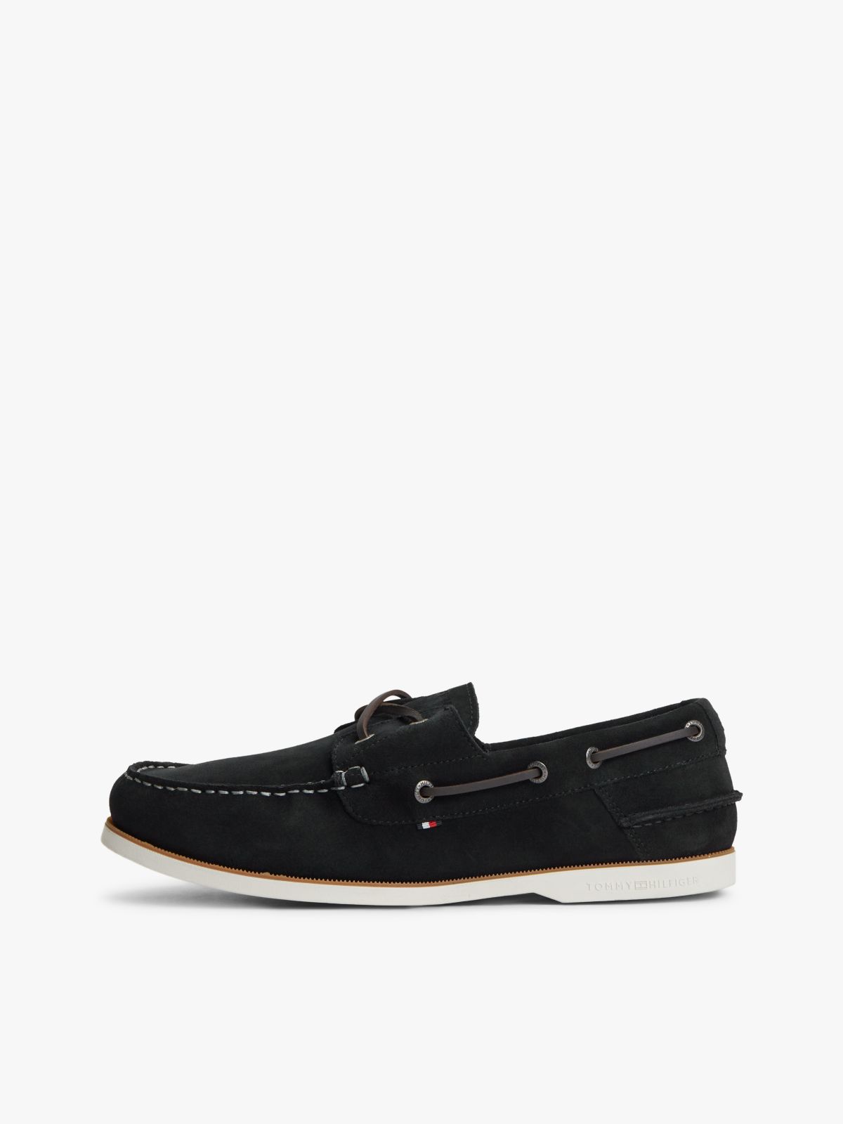 Suede Boat Shoes — Blue