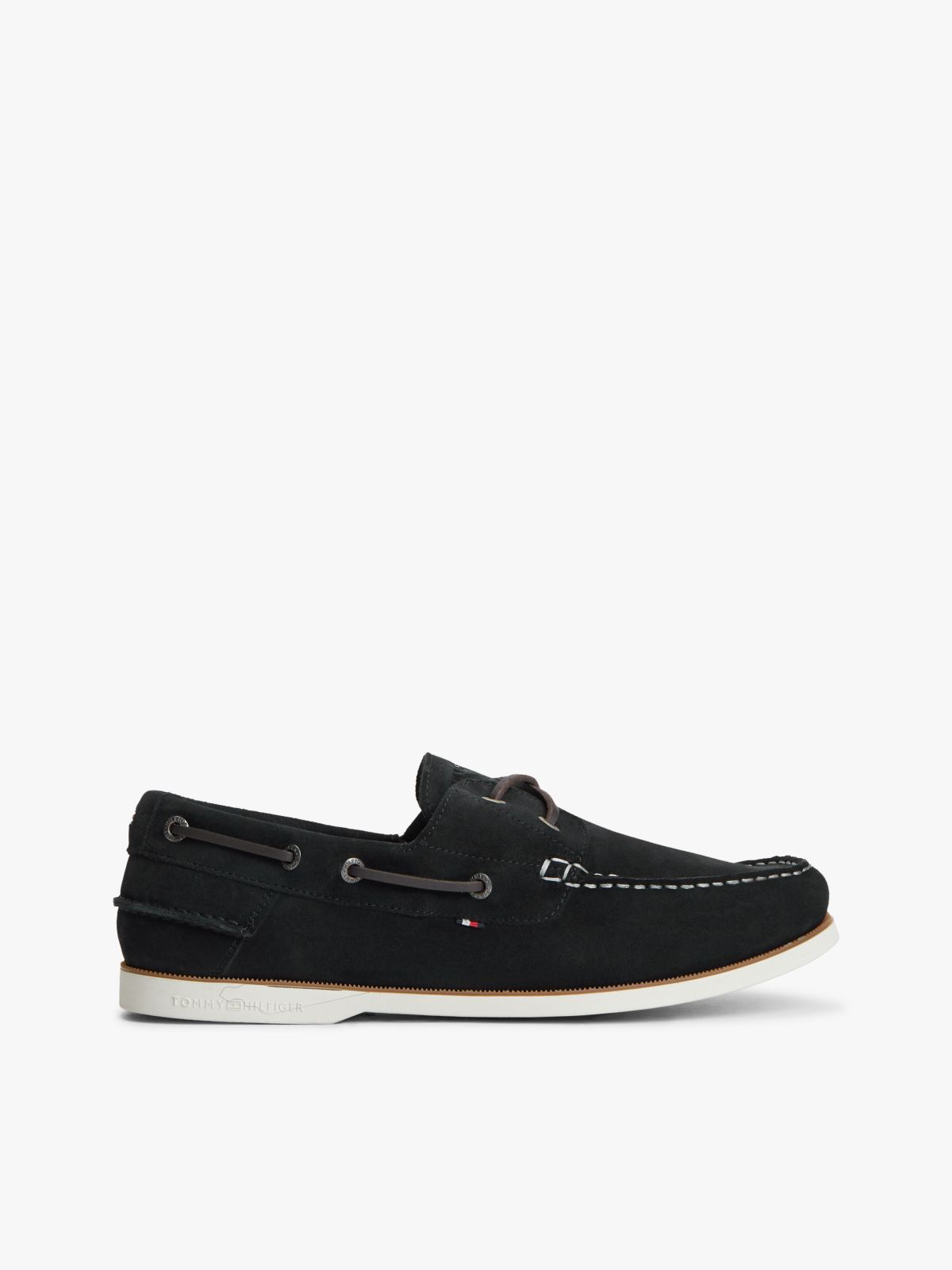 Suede Boat Shoes — Blue