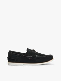 Suede Boat Shoes — Blue 1