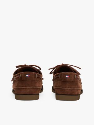 brown suede boat shoes for men tommy hilfiger