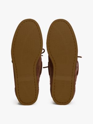 brown suede boat shoes for men tommy hilfiger