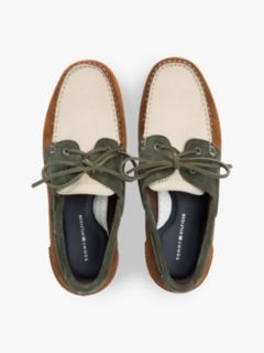 Suede Boat Shoes — Green 3