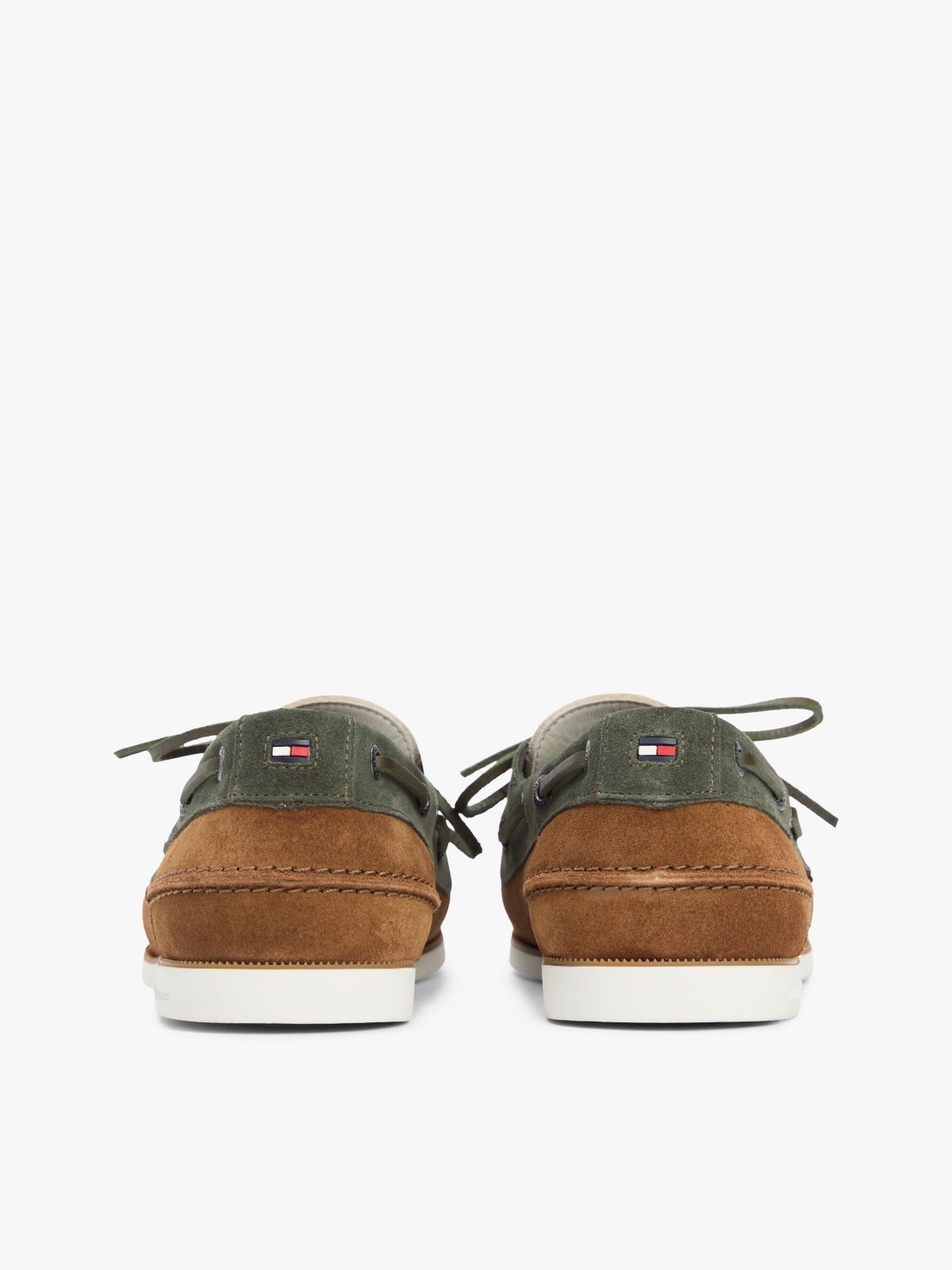 Suede Boat Shoes — Green
