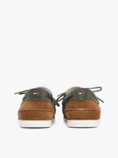 Suede Boat Shoes — Green 4
