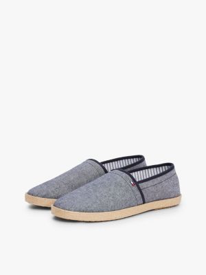 multi espadrilles aus chambray-leinen für herren - tommy hilfiger