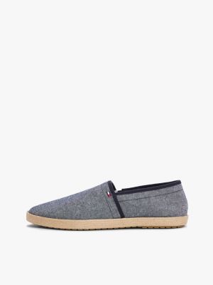 multi espadrilles aus chambray-leinen für herren - tommy hilfiger