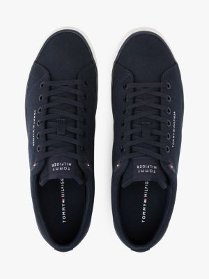 blue logo patch trainers for men tommy hilfiger