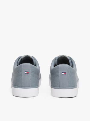 grey logo patch trainers for men tommy hilfiger