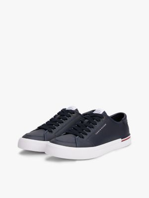 zapatillas con logo en bajo relieve multicolor de hombres tommy hilfiger