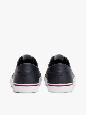 zapatillas con logo en bajo relieve multicolor de hombres tommy hilfiger