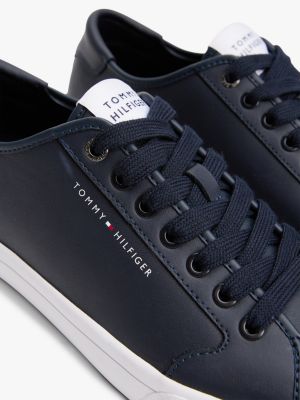 zapatillas con logo en bajo relieve multicolor de hombres tommy hilfiger