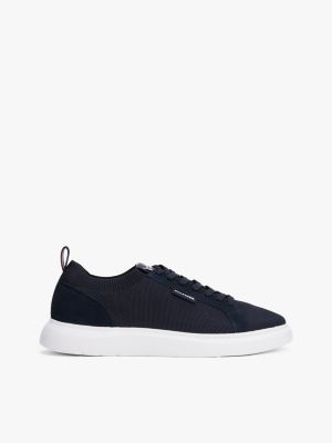 blau mono-sock sneaker aus strick für herren - tommy hilfiger