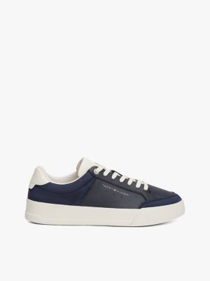 multi court-sneaker mit tiefgeprägtem logo für herren - tommy hilfiger