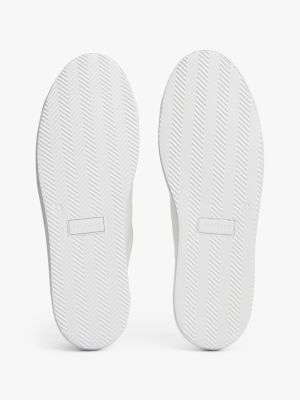 white leather cupsole trainers for men tommy hilfiger