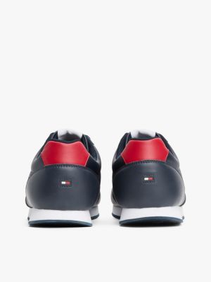 multi logo fine cleat trainers for men tommy hilfiger