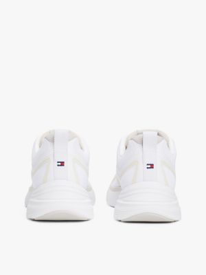 white modern runner logo trainers for men tommy hilfiger