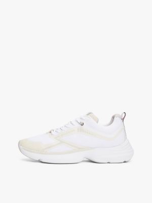 white modern runner logo trainers for men tommy hilfiger