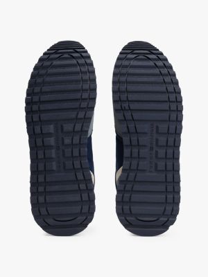 baskets en daim à logo plusieurs couleurs pour hommes tommy hilfiger