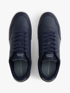 Logo Basketball Trainers With Leather — Blue 3