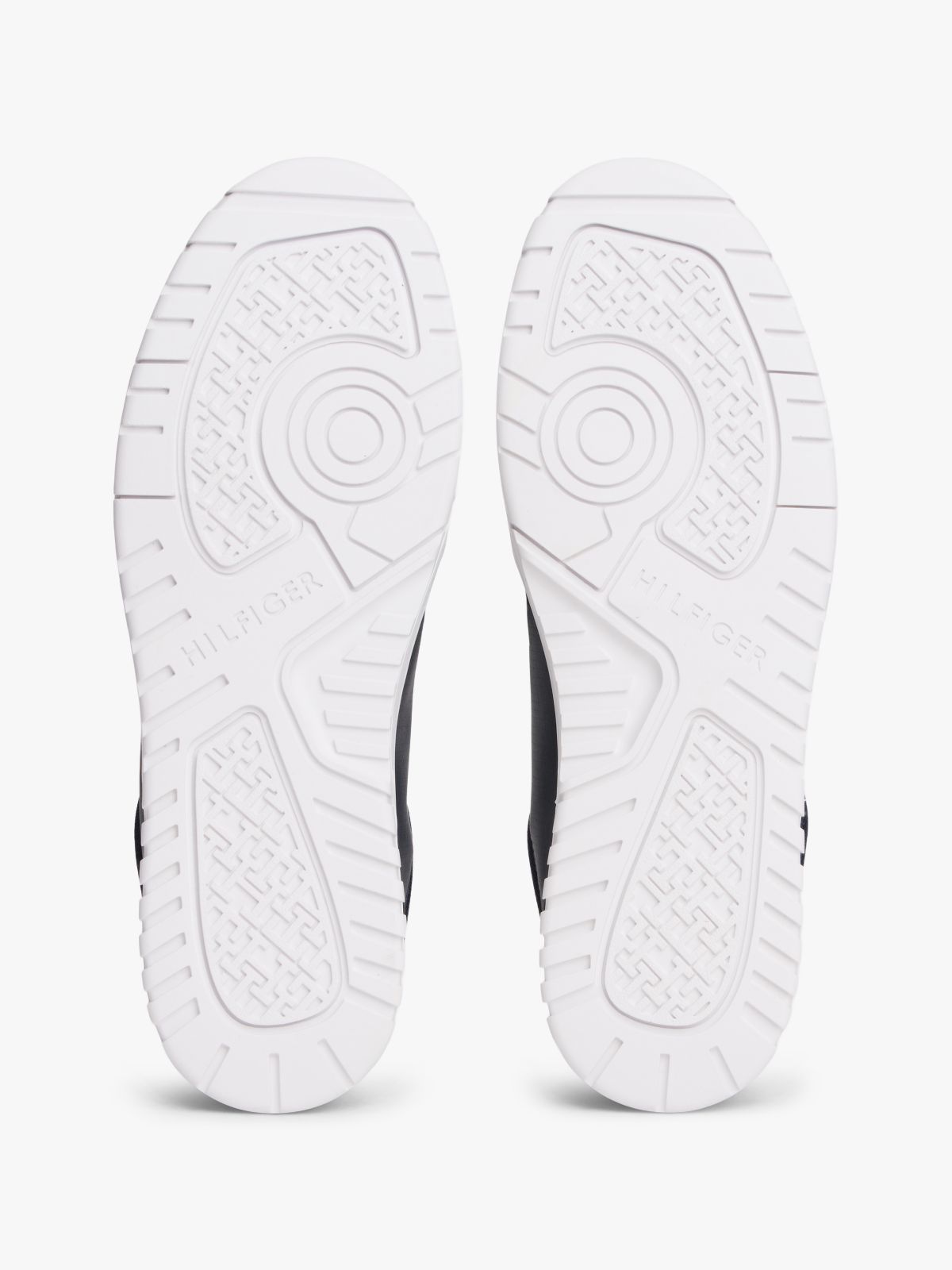 Logo Basketball Trainers With Leather — Blue