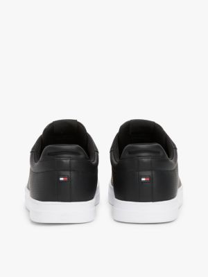 blau court-sneaker aus leder für herren - tommy hilfiger