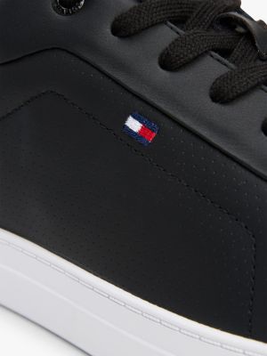 blau court-sneaker aus leder für herren - tommy hilfiger