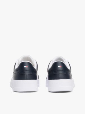 multi logo contrast trainers for men tommy hilfiger