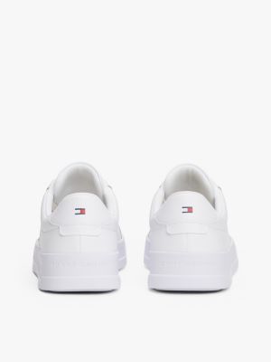 wit th court sneaker voor heren - tommy hilfiger