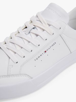 sneakers th court bianco da uomini tommy hilfiger