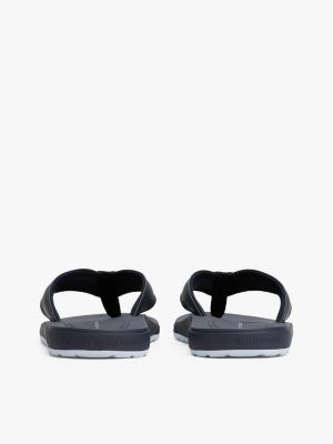 tongs à bride à logo bleu pour hommes tommy hilfiger