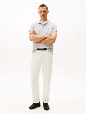 schwarz lace-up sneaker mit leder für herren - tommy hilfiger