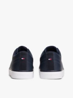 Logo Lace-Up Trainers With Leather — Blue 4