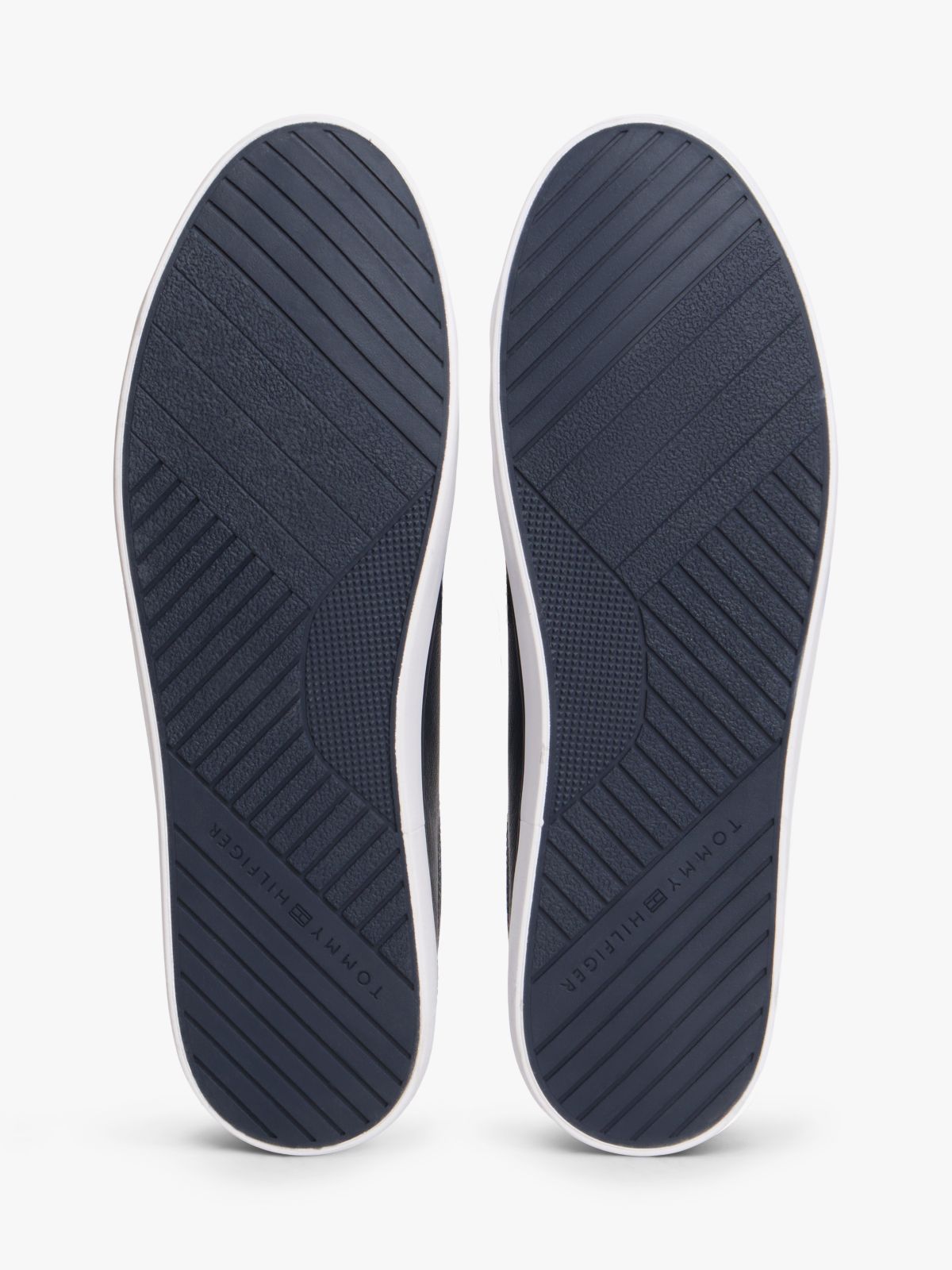Logo Lace-Up Trainers With Leather — Blue
